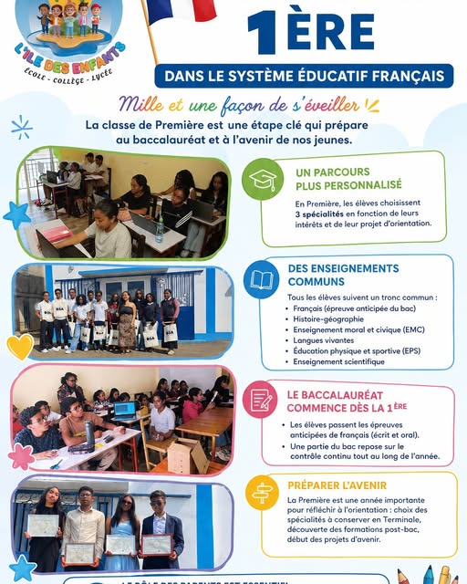 📚 Comprendre la classe de Première dans le système éducatif français 🇫🇷

Chers parents,

La classe de Première est une étape clé dans le parcours scolaire de votre enfant. Elle marque le début du c...