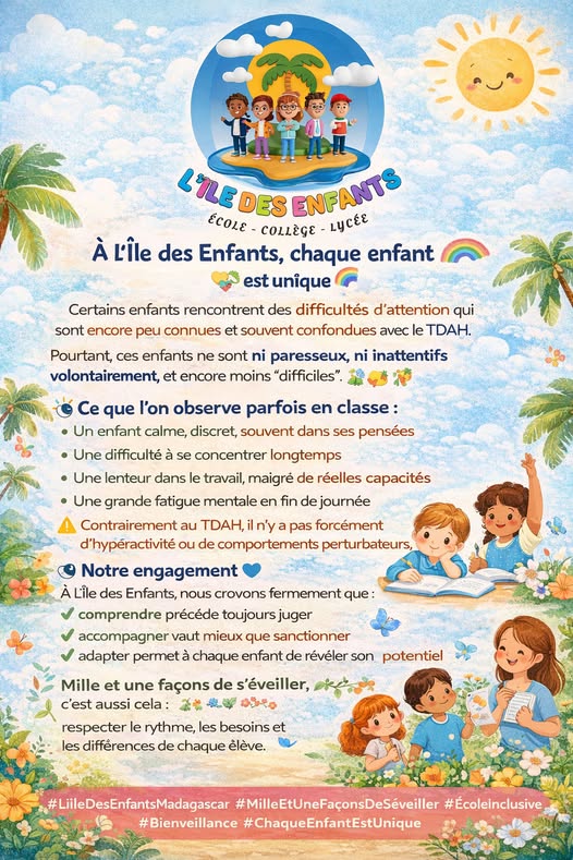 📌 Trouble de l’attention : ne pas tout confondre

Beaucoup de parents entendent parler du TDAH, mais il existe aussi un autre trouble de l’attention, encore peu connu, qui concerne environ 2,5 % de...